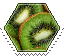 kiwi hexagonal stamp